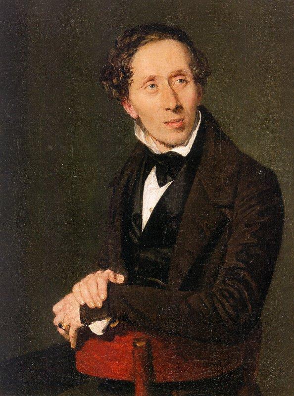 Christian Albrecht Jensen Portrait of Hans Christian Andersen oil painting image